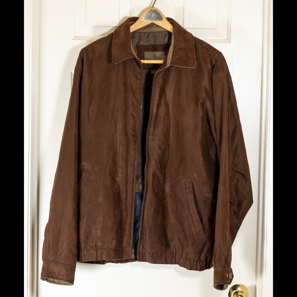 Micro suede brown jacket
